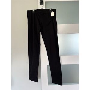 T-Party Womens Black Cotton‎ Spandex Slim Fit Leggings XL CJ7304